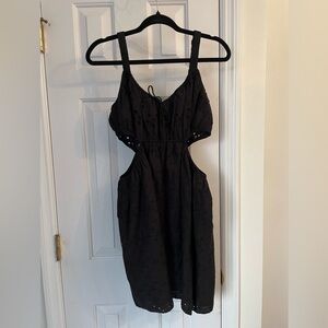 American Eagle Outfitters Black Backless Dress